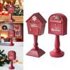 Mailbox Statue Birthday Gift Decoration Red Christmas Sculpture for Hallway Living Room Table Centerpieces Housewarming Bedroom