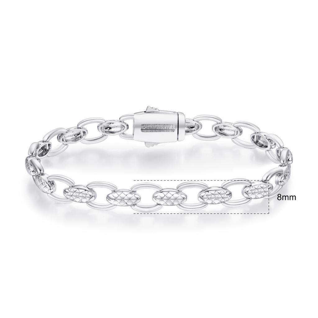 A New Spring Buckle Rhombus Zircon Bracelet Is Designed by Heavy Industry, Niche Hiphop Is Popular In Europe and the United States