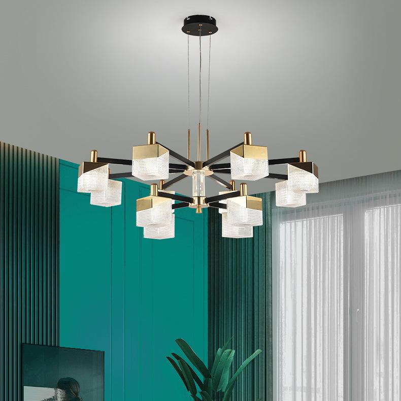 Kryształowy żyrandol LED do salonu, lampa sufitowa, żyrandol do restauracji, lampa sufitowa do sypialni