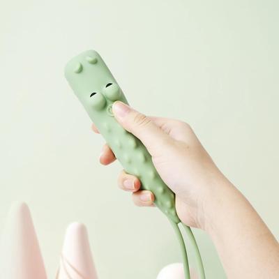 YZYOE New Rechargeable Crocodile LED Cute Animal Shaped Silica Gel Comfortable Long Press To Adjust Portable Outdoor Lighting Creative Flashlight,