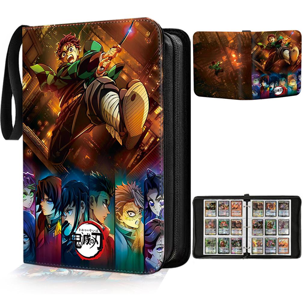 400PCS/900PCS Anime Cartoon  Blade 49 Grid Loose Leaf Zipper Peripheral Card Collection Book Children's Toys