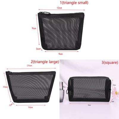 Mesh Makeup Case Organizer Storage Pouch Zipper Toiletry Travel Cosmetic Bag