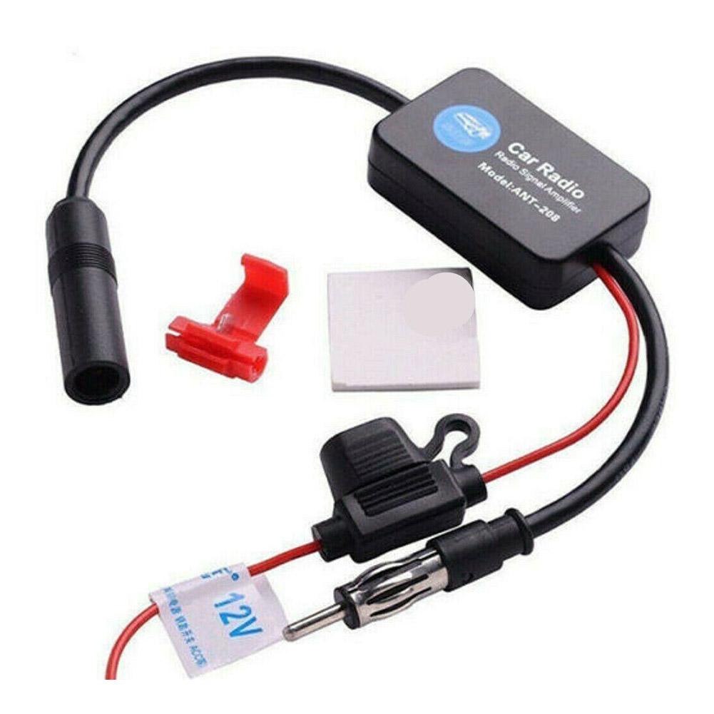 12V Car Radio Antenna FM/AM Radio Signal Amplifier Booster Car Antenna Aerials 80-108MHZ For Marine Boat Auto U8F3