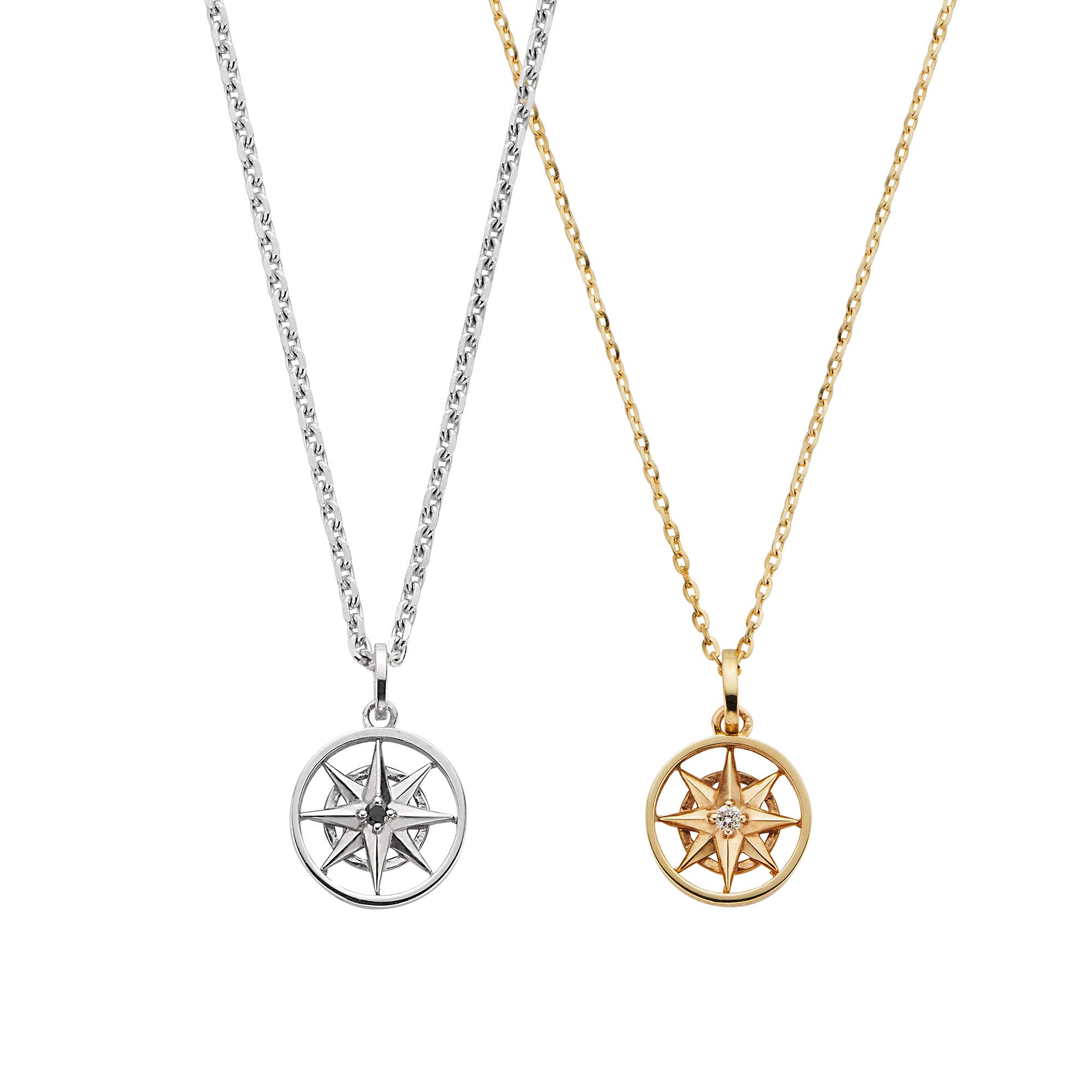 

Парне намисто Vendome K10 жовте золото срібло 925 Duo Compass GJVD0029 DI [Офіційний] [VIH Aoyama]
