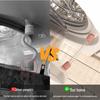 Magnetic Washing Machine Door Holder and Anti-Collision Buckle with Ventilation, Anti-Pinch Limiter, and Protective Door Stopper Sticker.