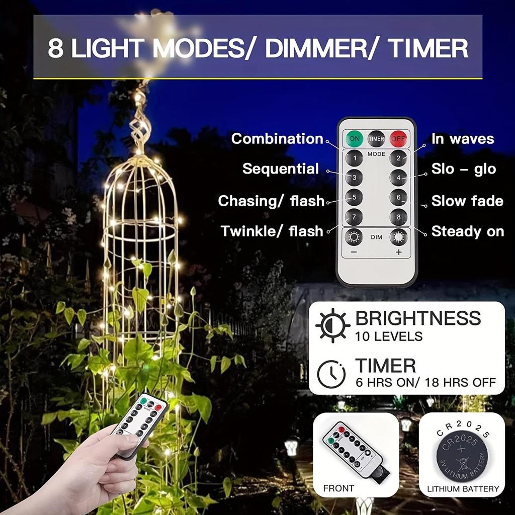 USB 30M 8 Function Copper String Lights LED Fairy Lights Living Room Bedroom Holiday Decoration Lights