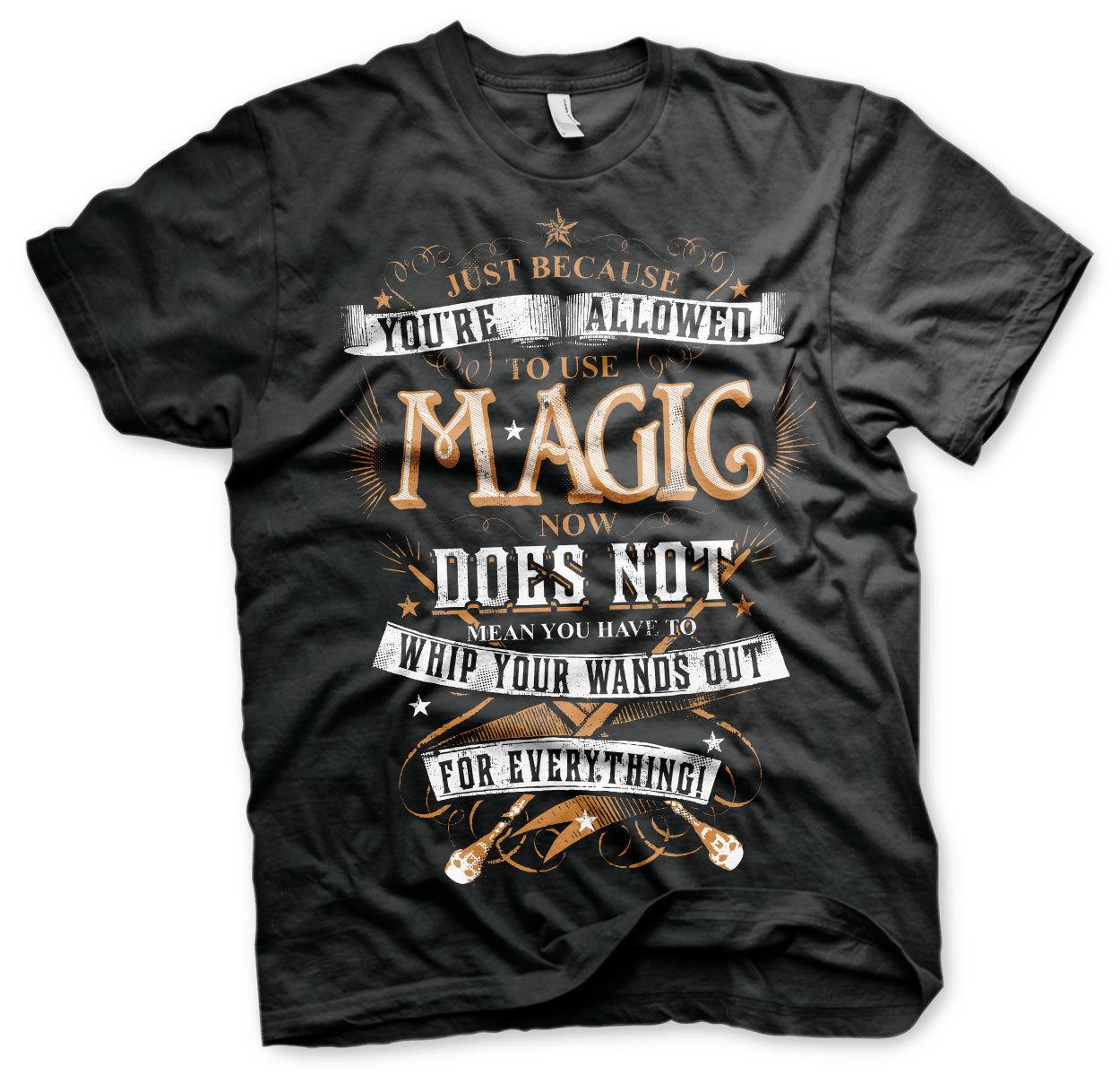 Licenza Ufficiale Harry Potter Magia Uomo T-SHIRT S-XXL Taglie L