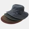 Fischerhut Retro-Stil West-Cowboy-Eimerhut mit verstellbarer Größe Wasserdicht Schnelltrocknend Outdoor Sonnenschutzhut
