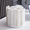 Disposable Cup Storage Organizer 4 Compartment 360 Degree Rotating Coffee Cup Dispenser for Coffee