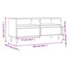 TV Cabinet Smoked Oak 100 x 34.5 x 44.5 cm Particleboard