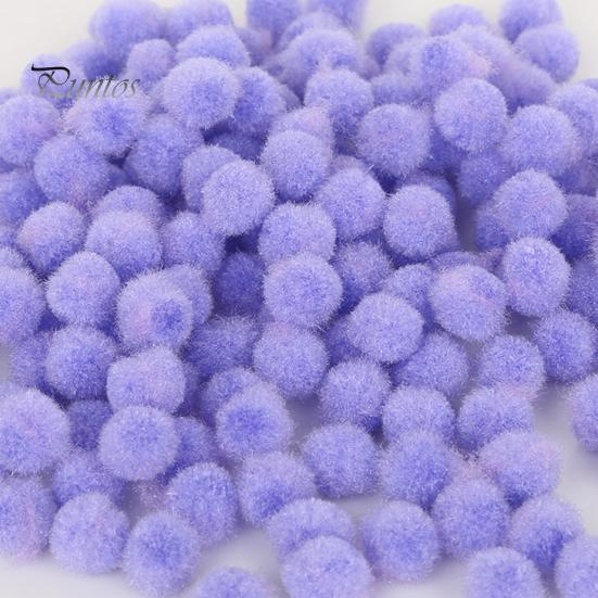 300 Pcs Pom Poms for Crafting 10mm Fluffy Felt Balls Solid Color Fuzzy Pompoms for Dolls Garland DIY Crafts Decorations