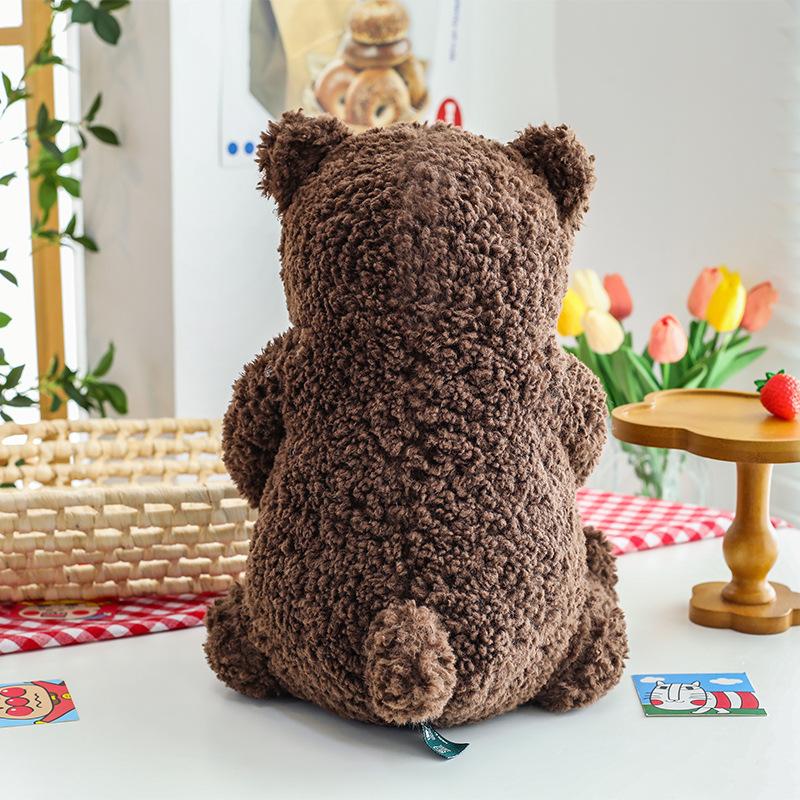 Cute Orange Bear Plush Toys for Children Sleeping Pillows To Send Friends Birthday Gifts Teddy Bear Home Decorations