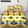 Boho Tribal King Queen Duvet Cover Bohemian Symbol Style Bedding Set Exotic Ethnic Customs Quilt Cover Polyester Comforter Cover