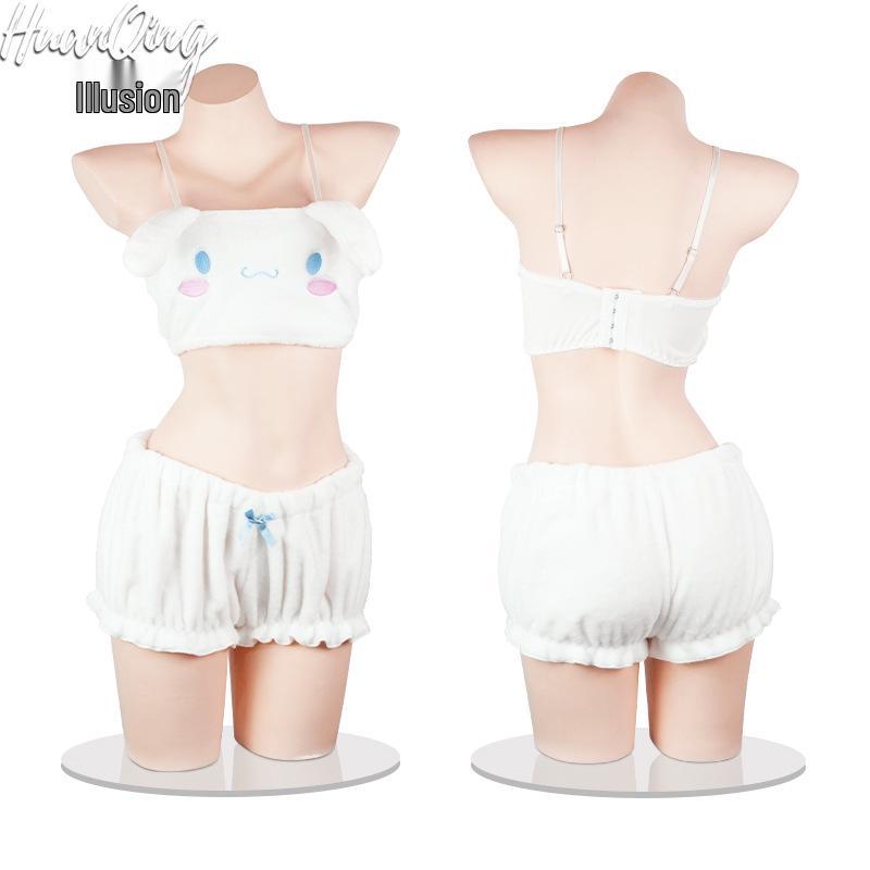 Illusionary Autumn/Winter Cartoon Lingerie Set: Cinnamoroll, My Melody & Kuromi Bra and Panty Collection