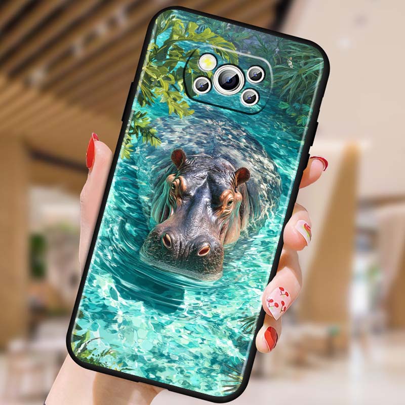 Tung Tung Sahur Anime Art For Xiaomi Mi Poco F3 F4 F5 F6 X3 X4 X5 X6 X7 M3 M4 M5 M6 M7 GT Pro 5G Black Phone Case