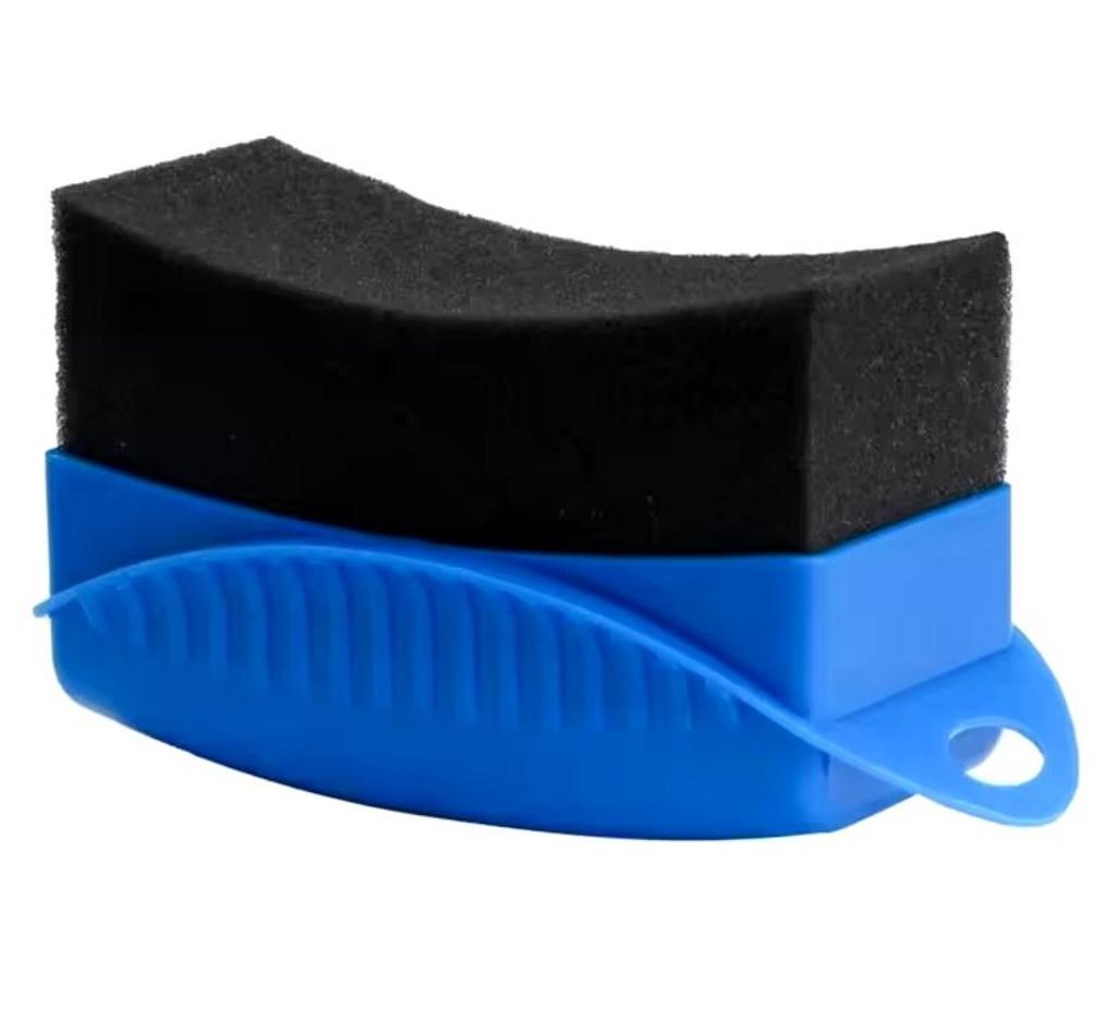 2Piece Car Tires Waxing Polishing Cleaning Wipe Washing Tire Tyre Wheel Rim Trim Contour Detailing Dressing Shine Pad Sponge