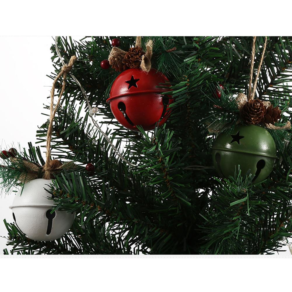 Xmas Bell Iron Decorative Pendant Tree Door Window Hanging Home Decoration Reusable