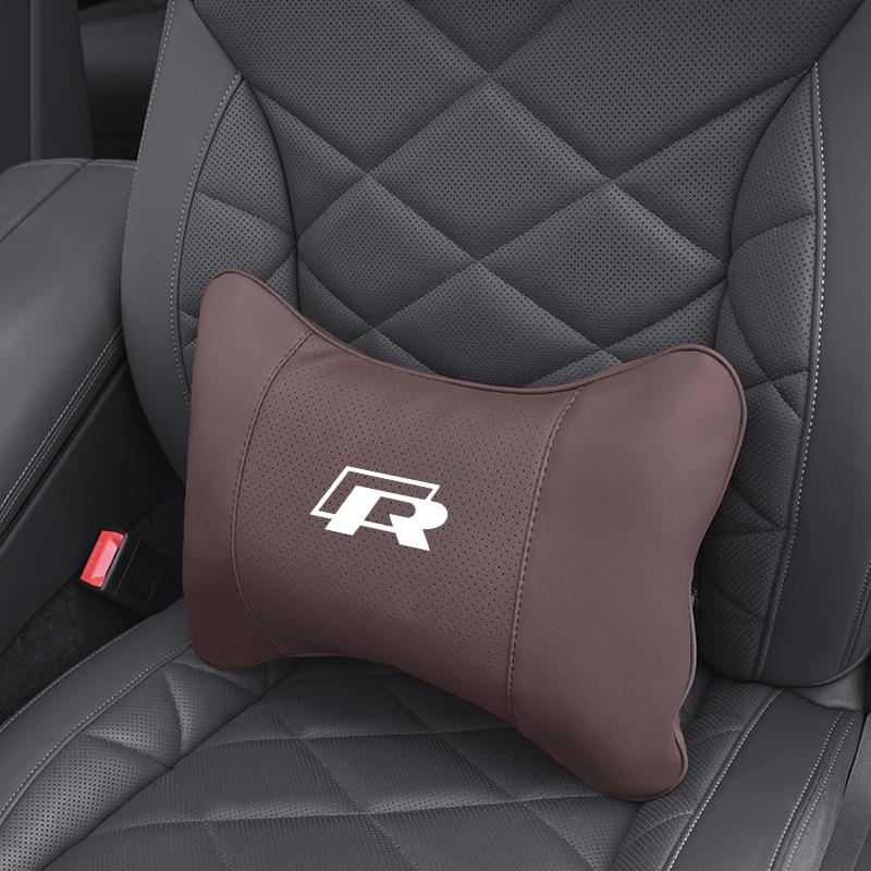 Car Tire Valve/ Car Headrest/Lumbar Support Auto Neck Pillow Waist Cushion For VW GTI Polo Golf MK7 Passat B6 Tiguan Jetta T-ROC