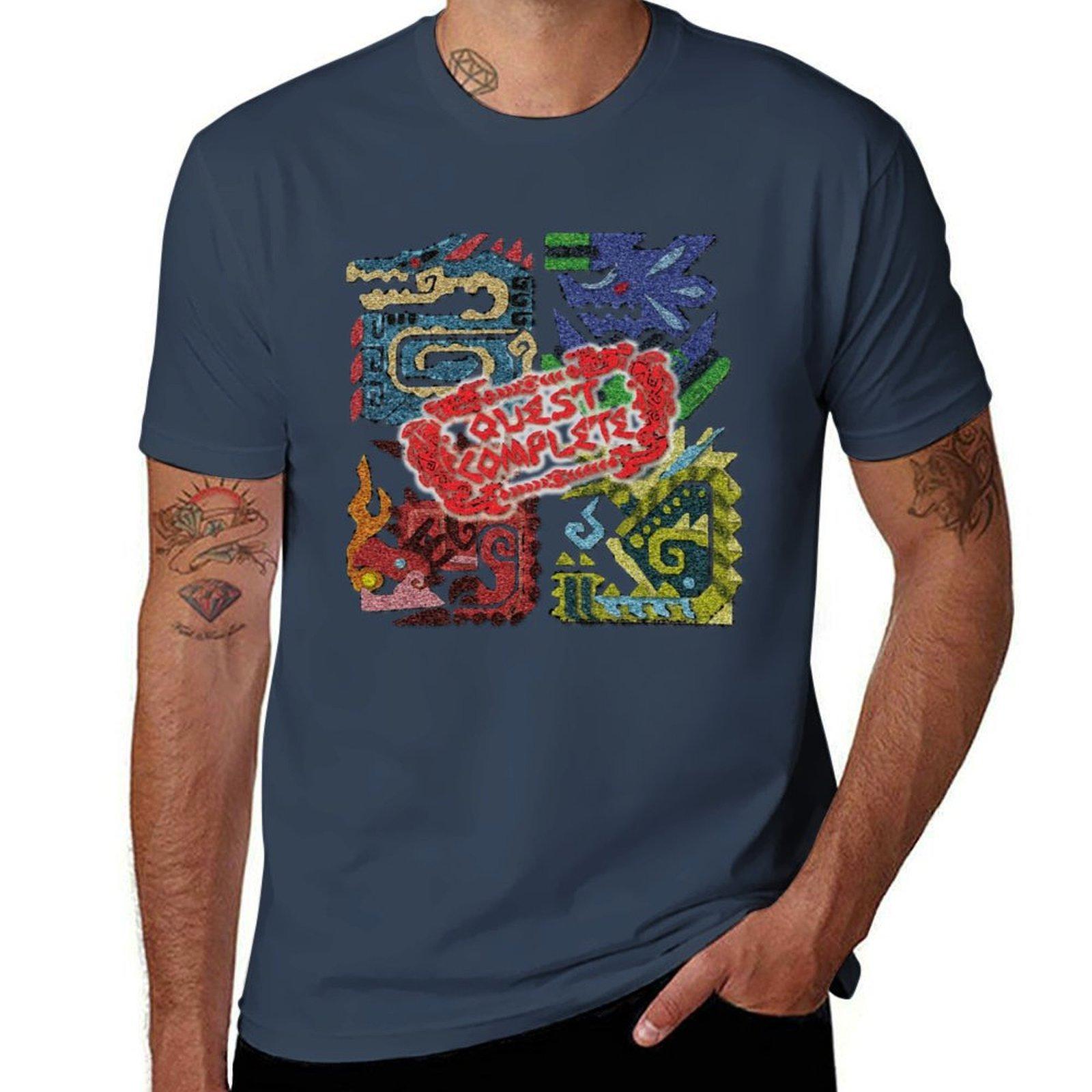 Monster Hunter TShirt Summer Print Short Sleeve Tee S