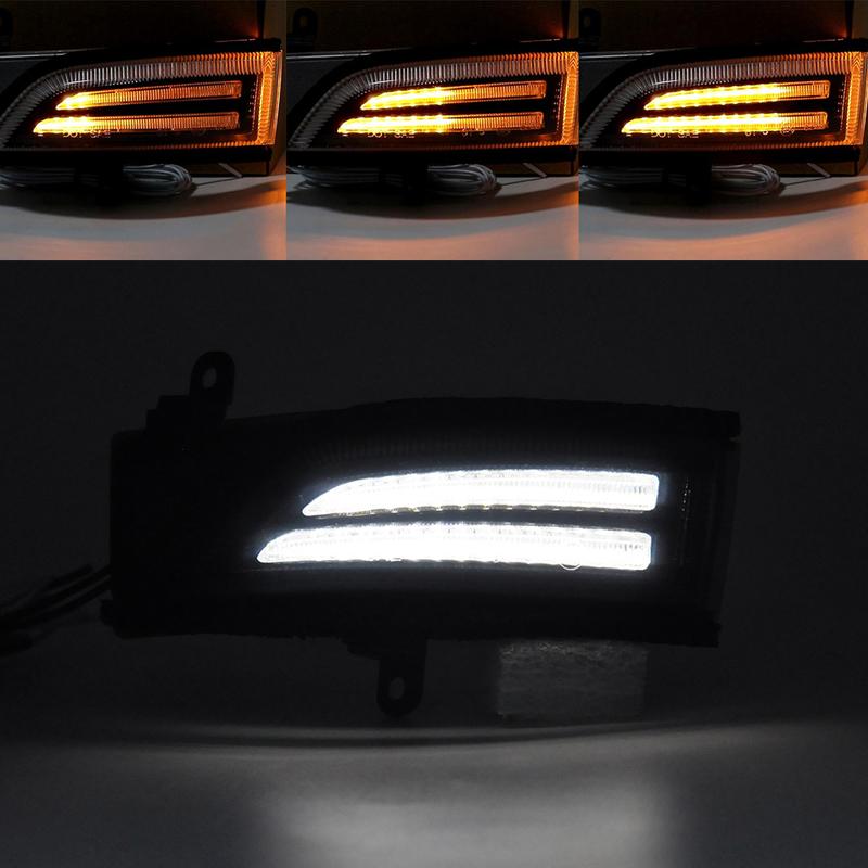Fits For Subaru WRX STI Corsstrek Forester Impreza Legacy Outback Smoked Dynamic Led Side Mirror Blinker Lights White Position