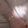 Double-layer Butterfly Bracelet Women's Simple Temperament Diamond-set Cold Wind Bracelet Niche Design Girlfriend Jewelry