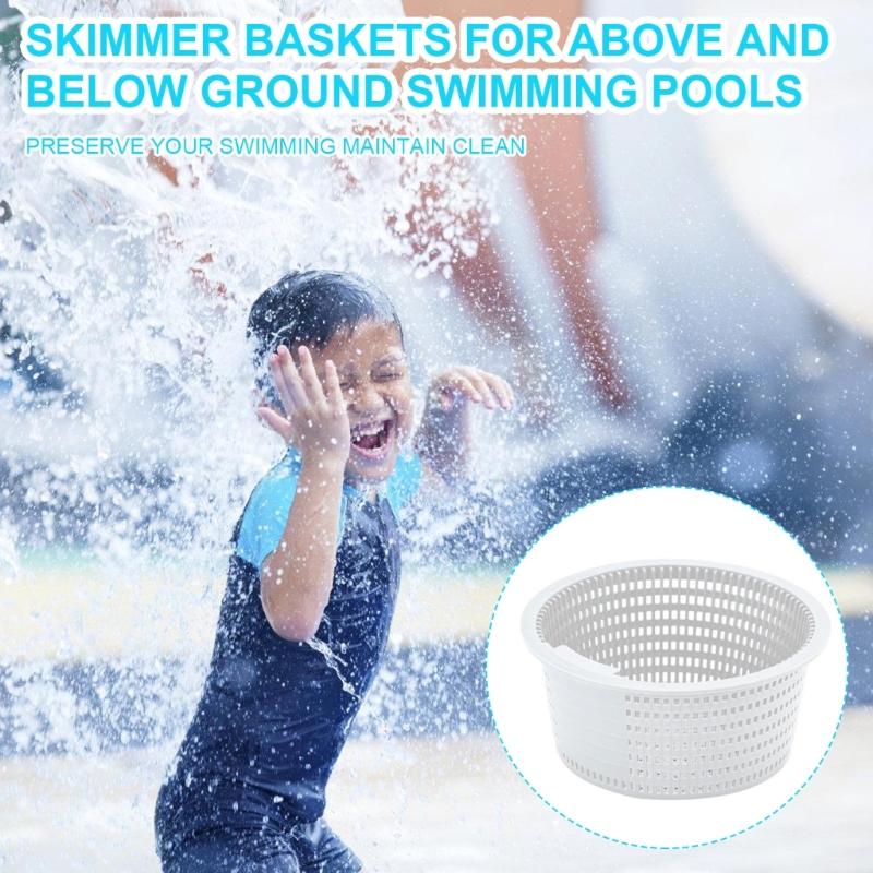 2Pcs Professional Pool Skimmer Basket Pool Filter Basket Pool Cleaning Accessories Replacement Basket Filter Basket