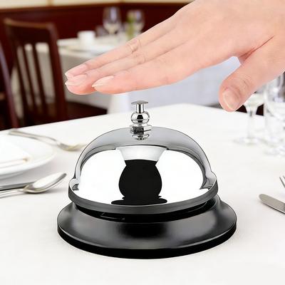 Small Table Bell for Restaurant Service, Hotel Counter, Reception, Dinner Bell, Kitchen and Dining Room Use