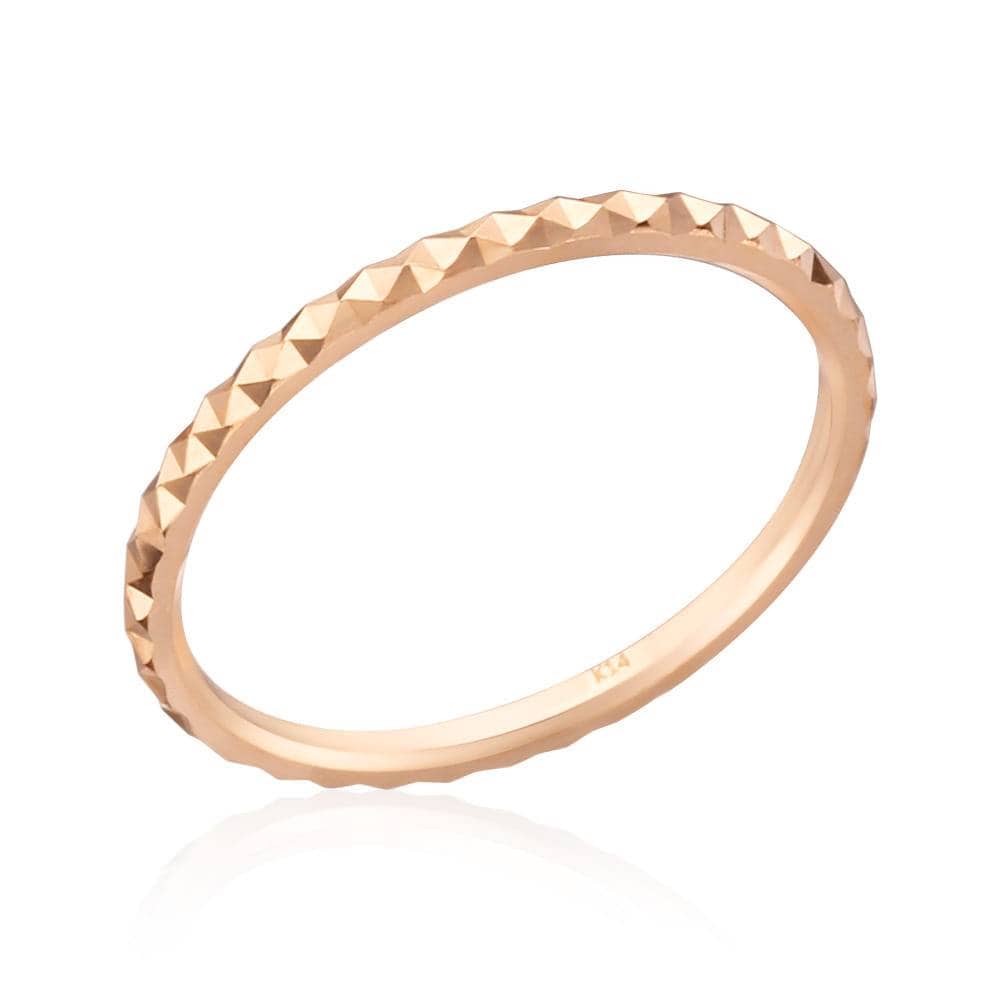 [Bnbgold] 14K/18K 1.4mm Triangle Cut Hollow Ring Npr24436