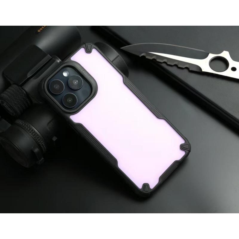 Anwendbar auf iPhone12 Handyhülle Hautgefühl 13/14 Armor Zwei-in-Eins 16pro Kontrastfarben PC+TPU Vollständig verpackte Hartschale