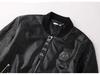 Giacca in Pelle con Zip e Collo Alto da Uomo Philip Plein - Collezione Autunno/Inverno