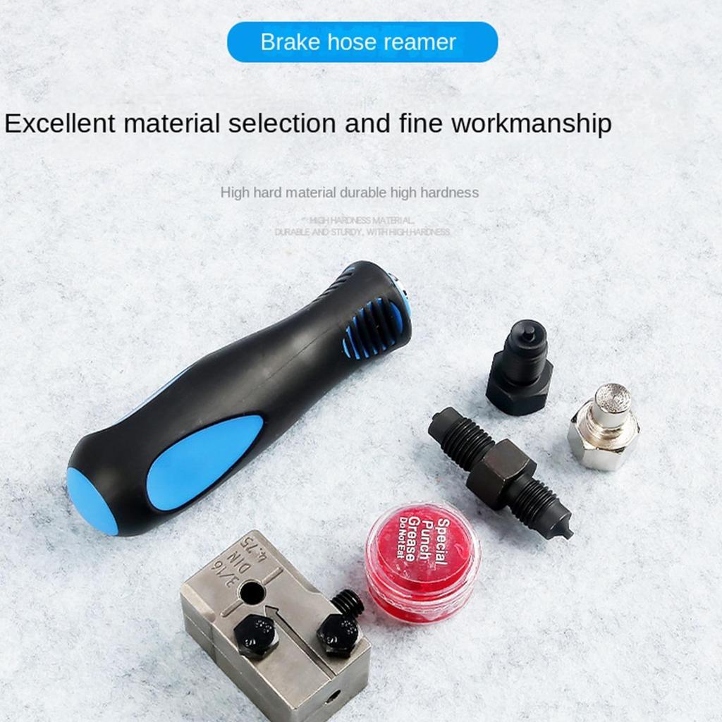 3/16in Car Brake Double Line Flaring Tool Handheld Brake Line Double Tool For Motorcycle Automotive Truck Brake Flare Tool
