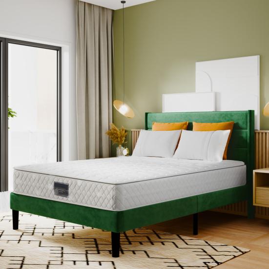 Foam Mattress Spring High Stability Friendly to Skin Better Support Sweat-wicking Bed Comfortable Relax Polyester Bedroom Queen Size Supplies
