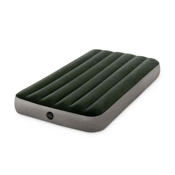 Matelas D'air - Intex - Prestige Downy - 191x152x22 Cm - PVC - Vert