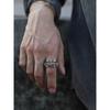 European and American Retro Rings for Men, Trendy American-Style Unique Design, Index Finger Biker Harley Cross Ring