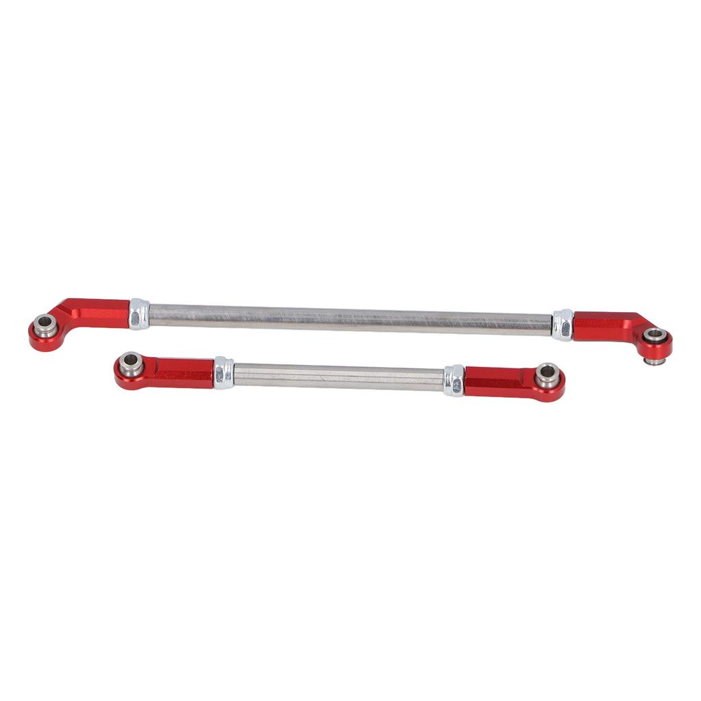 Aluminum Alloy 90mm RC Servo Linkage Steering Link Rod 7.5mm   Head Holder Tie Rod End Upgrade Kit for SCX10 III 1Celsius10 RC Crawler Car