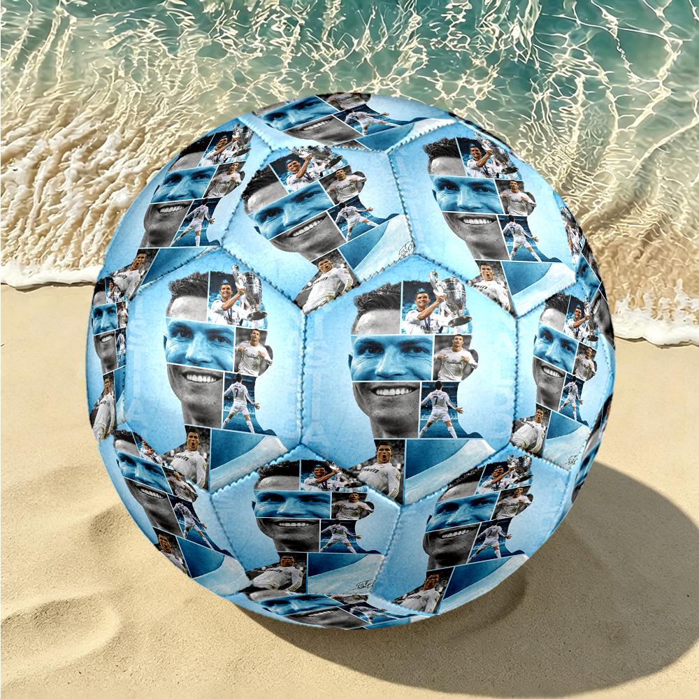 1 pz Pallone da Calcio Cristiano Ronaldo Taglia 5, Adatto per Partite di Allenamento/Allenamento per Tornei, Leggero e Resistente. cl7026