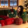 Christmas Plush Pillow With Santa Tree Candy Ring For Holiday Home Decor