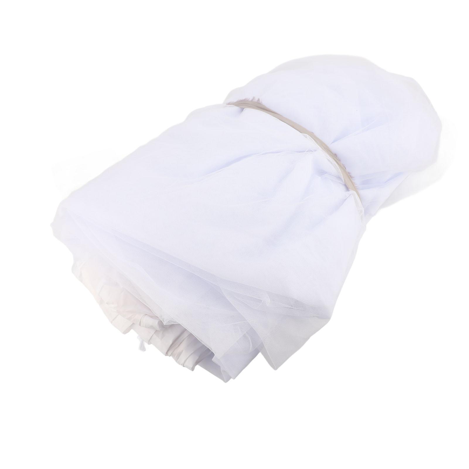 

Сетка для квадратного зонта для патио из полиэфирного волокна, сетка-экран для зонта для патио с молнией для наружного га White