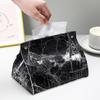 Taschentuchbox-Halter Haus Wohnzimmer Couchtisch Schreibtisch Einfache Serviettenbox Küchenaufbewahrung Papierbox PVC-Leder-Organizer