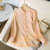 Ethnic Long-Sleeve Shirt for Middle-Aged & Elderly Women, 2026 Spring/Autumn, Loose & Fashionable New Chinese Style Top