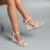 Fashion 2025 Summer Women's Fashion Wedge Heel High-heeled Buckle Hollow Strap Breathable Sandals Comfortable Elegant Temperament Pumps