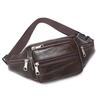 Leather Waist Bag, Running Sports Bag, Men's Multi-functional Single-shoulder Bag, Mobile Phone Waist Bag