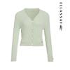ELLASSAY Women's Slim-Fit Short Knit Cardigan