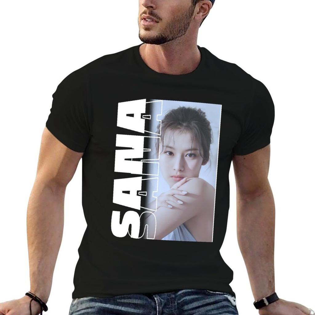 Minatozaki Sana T-Shirt Urban Casual Short Sleeve Top