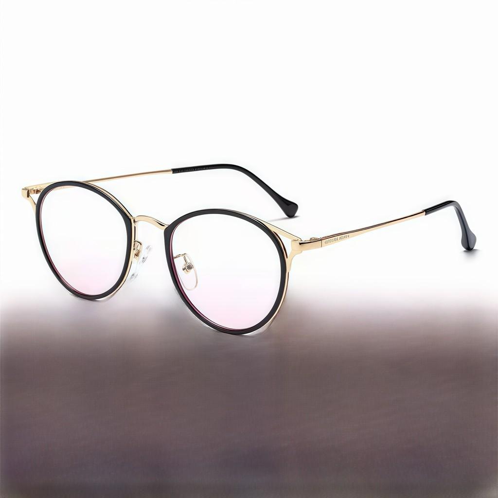 Fashion Flat Lens Eyeglasses With Tr Metal Frame For Daily Use And Gift