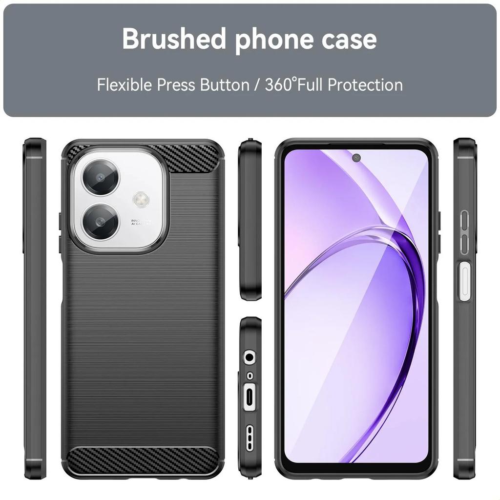 Phone Case For Oppo A3x 5g ,flexible Tpu Fiber Protective Cover For Oppo A3x 5g