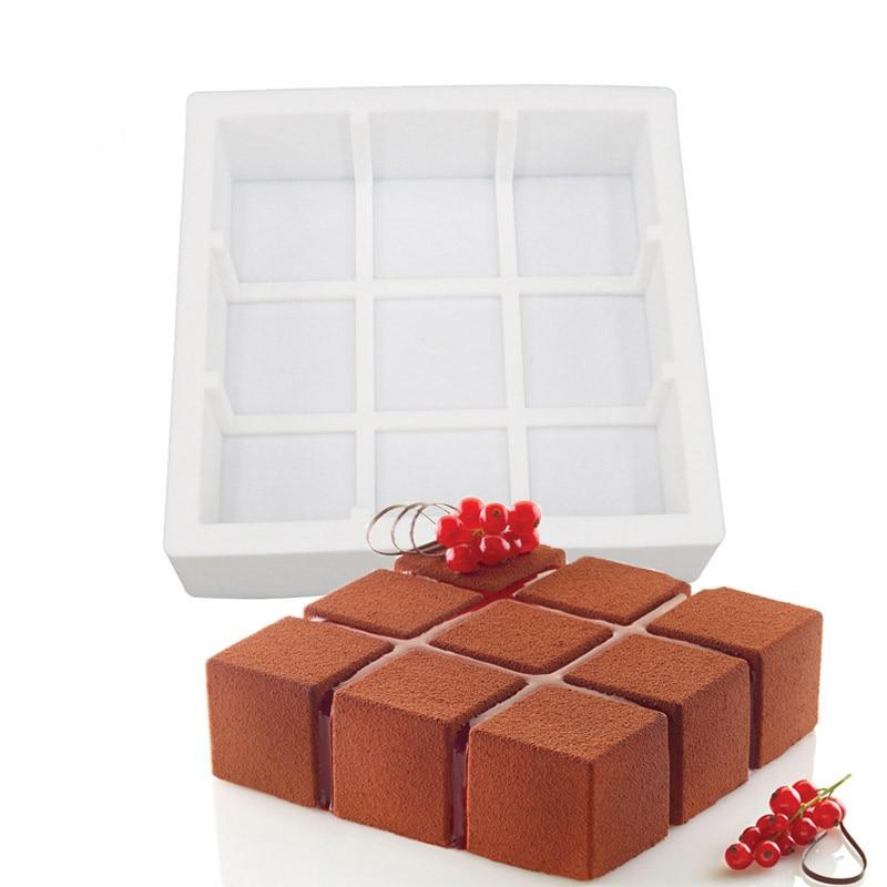 

Geometry 3d Silicone Moulds Cake Dessert Muffin Baking Tools Chocolate Mouse Chiffon Mouse Cake Decor Art | Cake Moulds