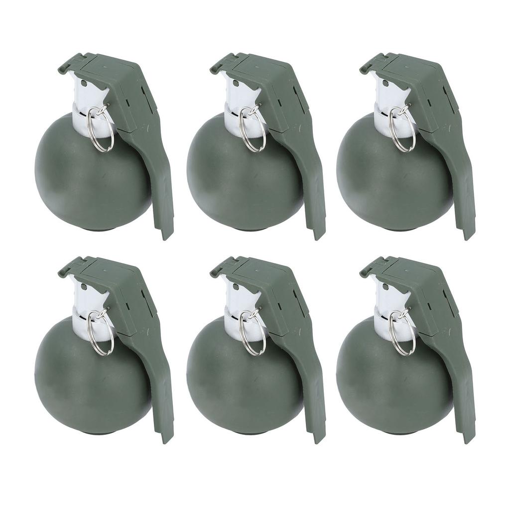 6PCS Kids Hand Grenades Toy with   Sound Light Effect Role Playing Props Fake Grenade Toy