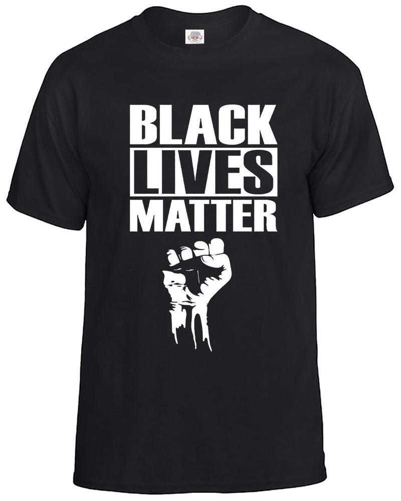 BLACK LIVES MATTER HAND T-shirt ANTI RACISM Riot Protest Justice Mens Ladies Top