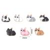 10 PCs Cartoon Enamel Cat Animal Charms Cute Gold Color Metal Pendants for DIY Necklace Bracelets Jewelry Making 23mm x 22mm
